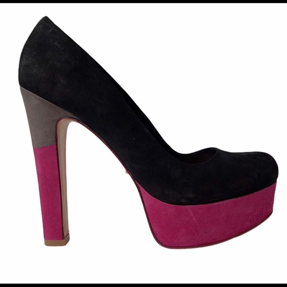 Schutz color block heels